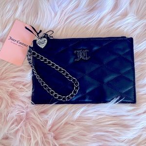 SOLD*********Juicy Couture Brighter Than A Diamond Quilted Chain Wristlet